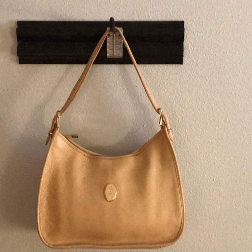 Mark Cross  Treasure! Cream Leather Bucket Bag